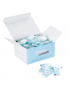 Compressed nonwoven facial...