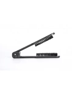 Hair straightening brush -...
