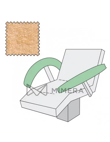 Armrests covers (1 pair) 70x15cm - beige