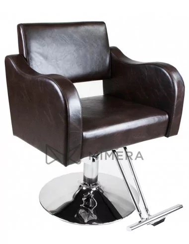 Styling chair GWEN - shiny brown-black