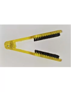Hair straightening brush -...