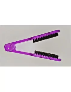 Hair straightening brush -...