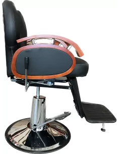 Barber chair SILK - matt black 2