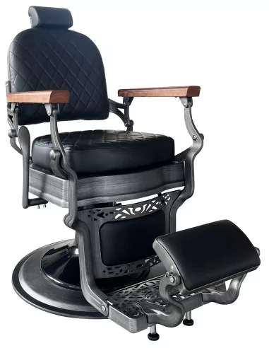 Retro barber chair CEZANNE GREY -...