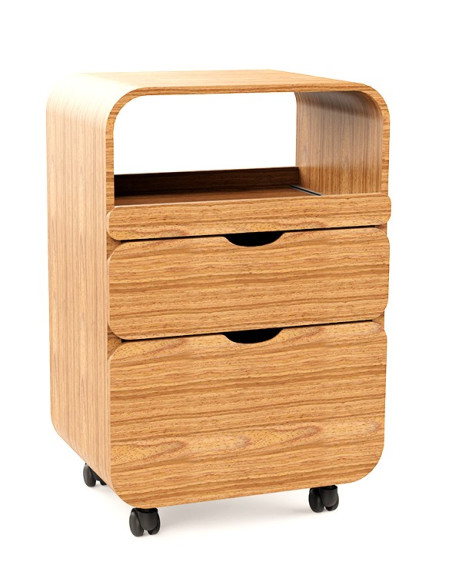 Cosmetic trolley FLOW - teak