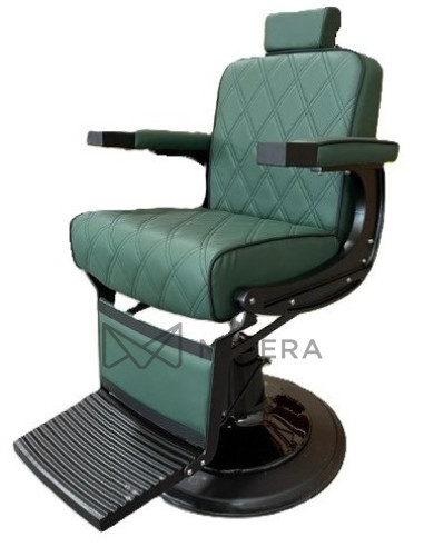 Barber chair EMERALD X BLACK - velvet...
