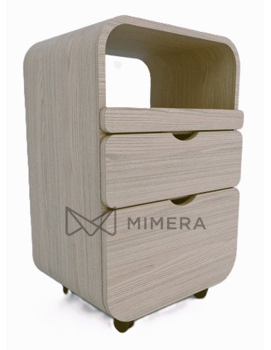 Cosmetic trolley FLOW - ash grey