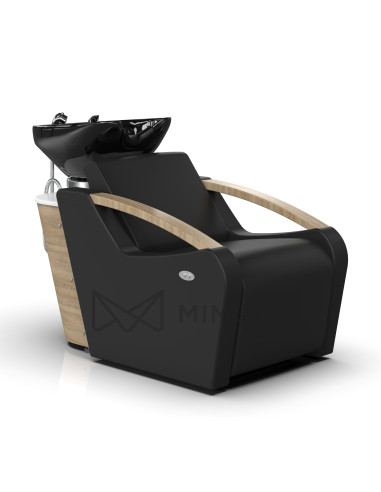 Shampoo chair BARI E1 - matt black
